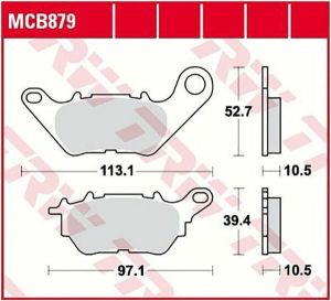 Trw MCB879 All Round kerámia fékbetétek Fékbetét
