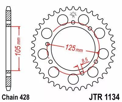 Jt sprockets JTR1134.56 acél hátsó lánckerék Lánckerék 1