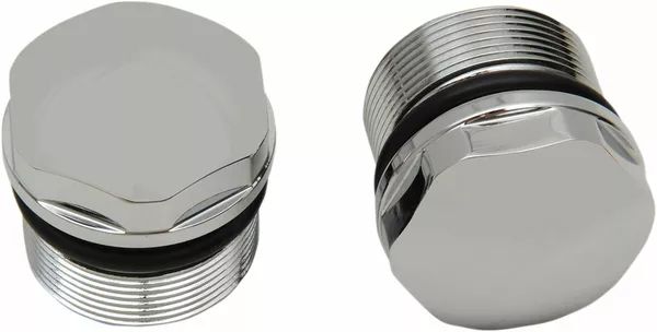 Drag specialties C23-0218D Chrome Fork cső dugók és sapkák Első futómű 0