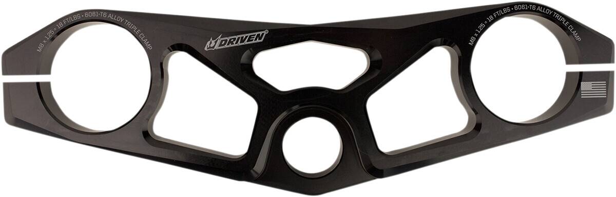 Driven racing csúcs hármas bilincs / alumínium / BLACK-ANODIZED Első futómű 0
