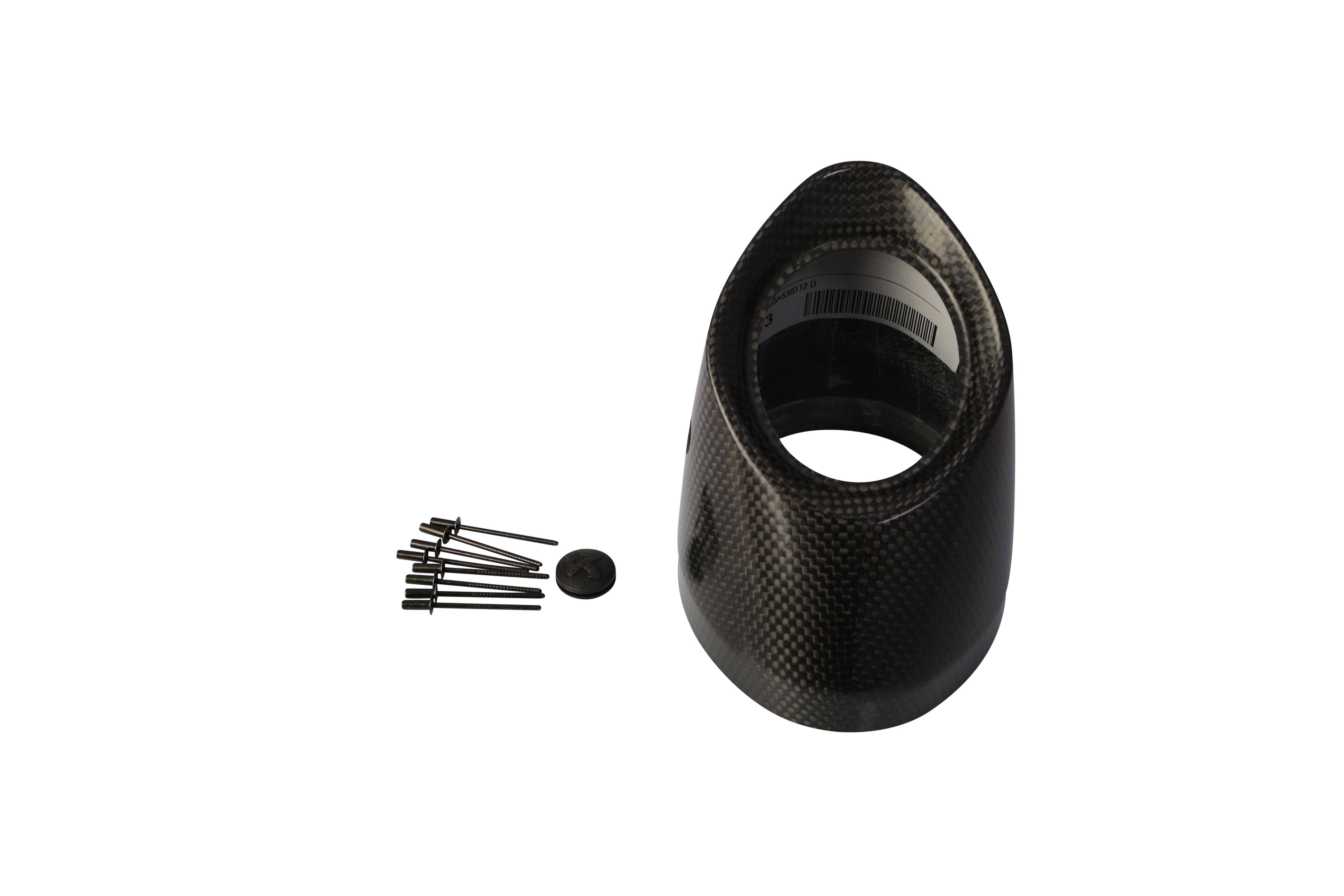 AKRAPOVIC vég sapka karbon fekete Motor kipufogó alkatrész 0
