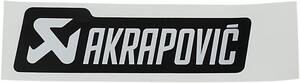 AKRAPOVIC Akrapovic hõálló matrica 135 X 40 mm BLACK/ ezüst Kipufogó