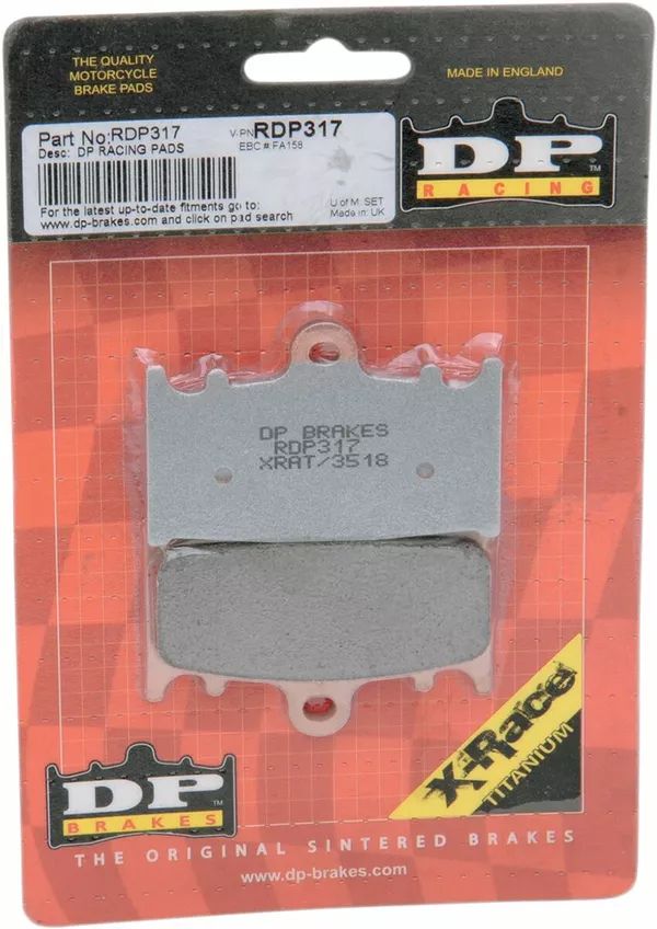 Dp brakes RDP317 RDP Race Pads/X-Race Titanium Pads Fékbetét 0