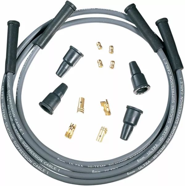 Dynatek DW-800 univerzális 8 mm-es szuppressziós dugó huzalkészlet Gyújtókábel, gyertyapipa 0