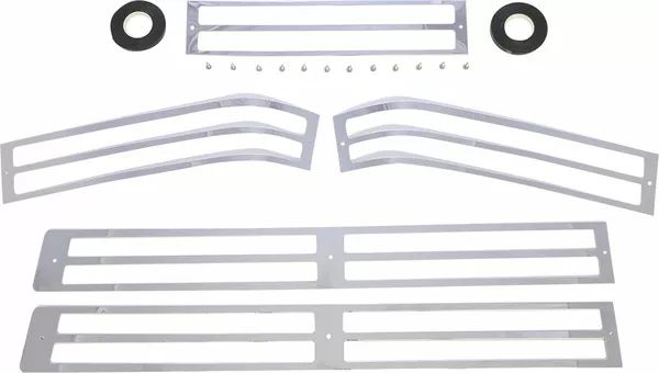 Parts unlimited 45-8918-BC9 nyeregtáskás lencse rácskészlet Bukócső, blokkvédő, váz 0