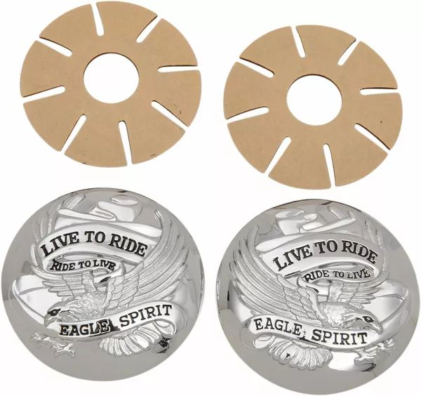 Drag specialties 03-0025A-BC230 & quot; Live to Ride & quot; Gázsapka burkolatok Benzintartály 0