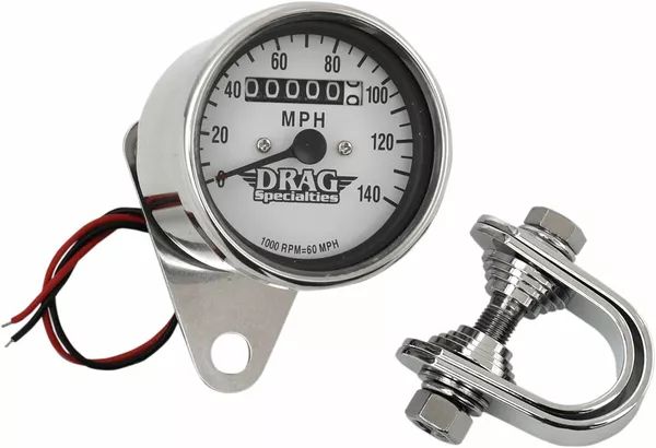Drag specialties 21-6824DS1-BX15 2.4 & quot; Mini mechanikai sebességmérő Sebességmérő és fordulatszámmérő 0