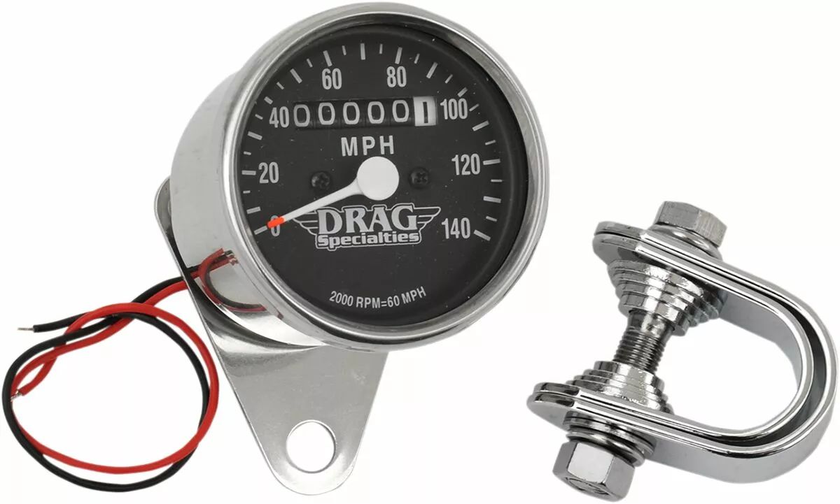 Drag specialties 21-6805DS1-BX15 2.4 & quot; Mini mechanikai sebességmérő Sebességmérő és fordulatszámmérő 0