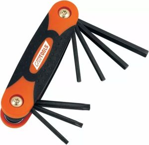 Cruztools FHT1 hajtogatás HEX/TORX® Key Set a Harley Davidson számára Szerszám