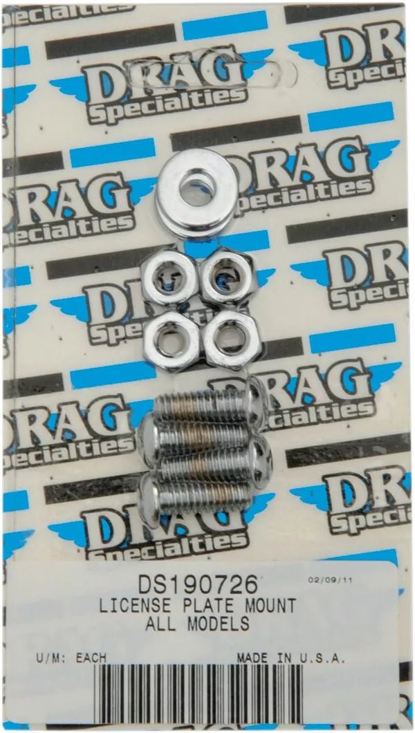 Drag specialties MK190 rendszámtábla tartó csavarkészlet Karosszéria rögzítő, csavar Body H&A 0