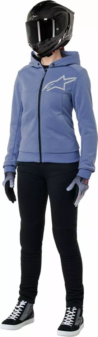 Alpinestars 4210225-7185-M Stella Chrome V2 Sport kapucnis pulóver Motoros ing, pulóver 1