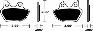 Dp brakes DP918 szintered fém Harley/Buell fékbetétek Fékbetét 2