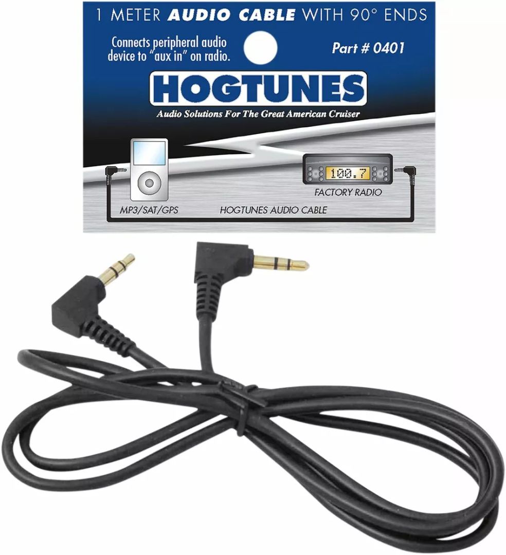 Hogtunes 0401 1 méteres sztereó audio kábel 90º -os végekkel Rádió / URH 0