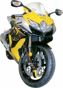 Trimax Tal88yl riasztás tárcsa zár Motorkerékpár lezáró lánc, lakat, zár, tárcsafékzár, riasztó 1