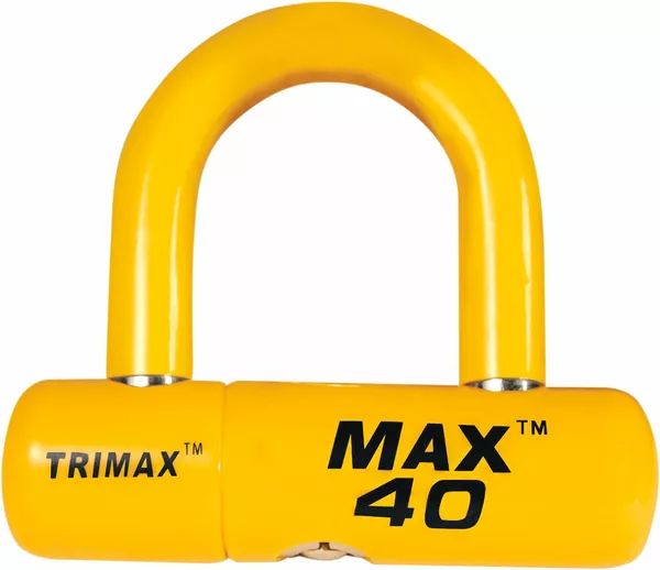 Trimax Max40yl ultra-magas biztonságú lemez/kábelzár Motorkerékpár lezáró lánc, lakat, zár, tárcsafékzár, riasztó 0