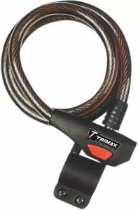 Trimax TKC126 TRIMAFLEX ™ kábelzárak Motorkerékpár lezáró lánc, lakat, zár, tárcsafékzár, riasztó