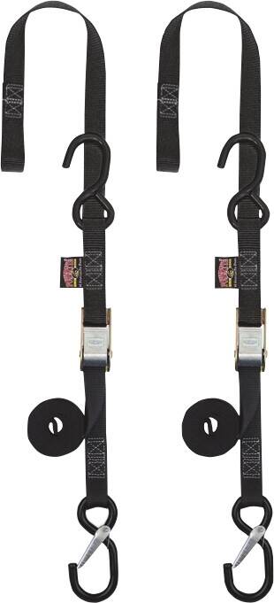 Powertye mfg. SEWN-IN SOFT-TYE TIEDOWN / fekete / NYLON Heveder, gumipók, spanifer 0