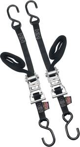 Powertye mfg. TIEDOWN mechanika / pár / fekete / NYLON|STEEL Heveder, gumipók, spanifer