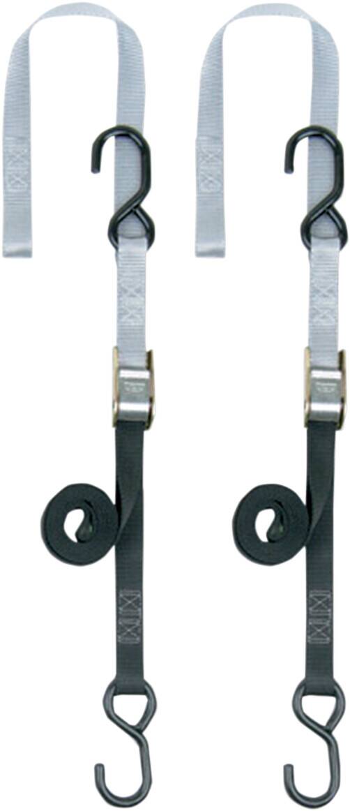 Powertye mfg. SOFT-TYE TIEDOWN / BLACK|SILVER / NYLON|STEEL Heveder, gumipók, spanifer 0