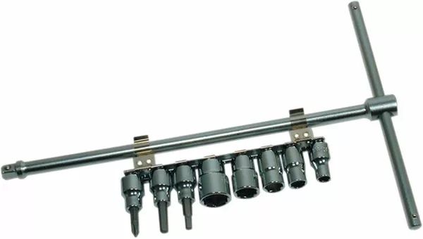 Cruztools TSDS38 csúszó T-sofőr 8 darabos aljzatkészlettel Szerszám motorkerékpár szereléshez 0