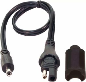 Tecmate O67M SAE DC 2,5 mm -es hordó adapter Akkumulátor töltő