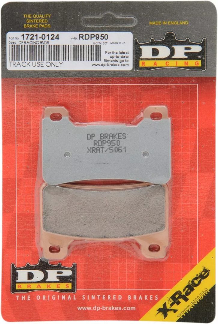 Dp brakes RDP950 RDP X-Race titán szinterezett fékbetétek Fékbetét 1