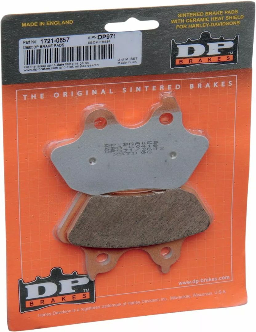 Dp brakes DP971 szinterezett fém Harley/Buell fékbetétek Fékbetét 1