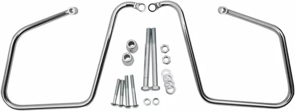 Drag specialties S77-0146DS Chrome SaddleBag tartókonzolok Oldaldoboz és alkatrészei 0