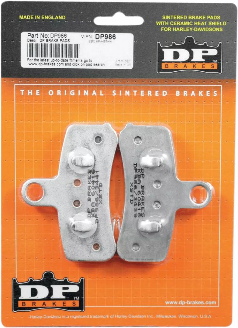 Dp brakes DP986 szinterezett fém Harley/Buell fékbetétek Fékbetét 1