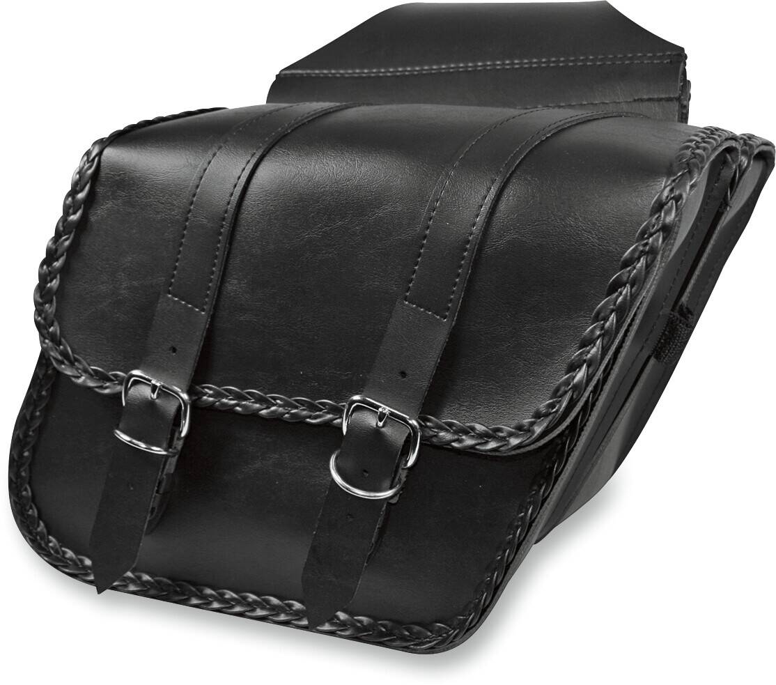 Willie & max luggage nyeregtáska SLANT fonott Oldaldoboz és alkatrészei 0