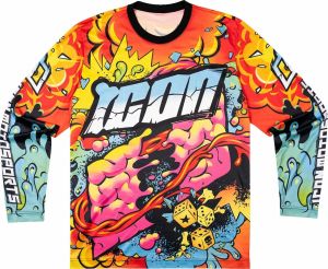 Icon 2824-0112 Scatterbrain Jersey Motoros kabát