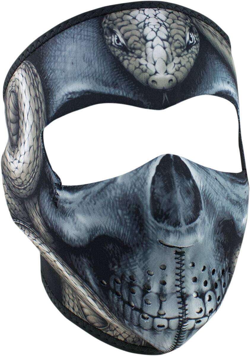 Zan headgear teljes arc maszk SNAKE koponya egy méret Motoros maszk, arcvédő, sapka és sál 0