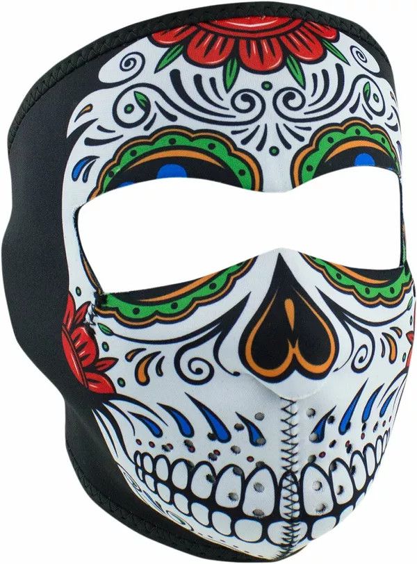 Zan headgear Wnfm413 teljes maszk muerte koponya Motoros maszk, arcvédő, sapka és sál 0