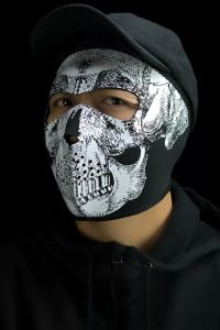 Zan headgear WNFM002 neoprén teljes arcú maszk Motoros maszk, arcvédő, sapka és sál 1