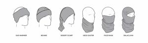 Zan headgear T101 Motley Tube® Motoros maszk, arcvédő, sapka és sál 2