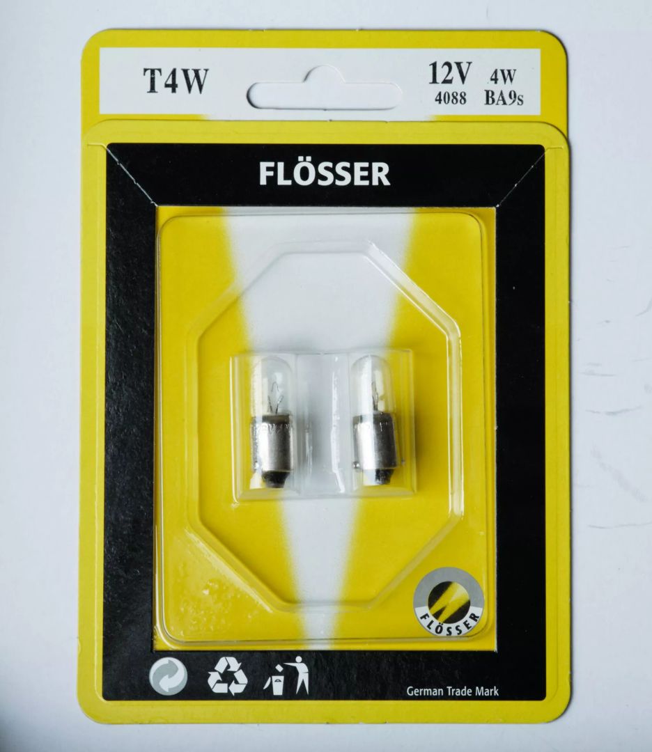 Flosser 4088 Csere izzó 12V/4W Motorkerékpár izzó 0