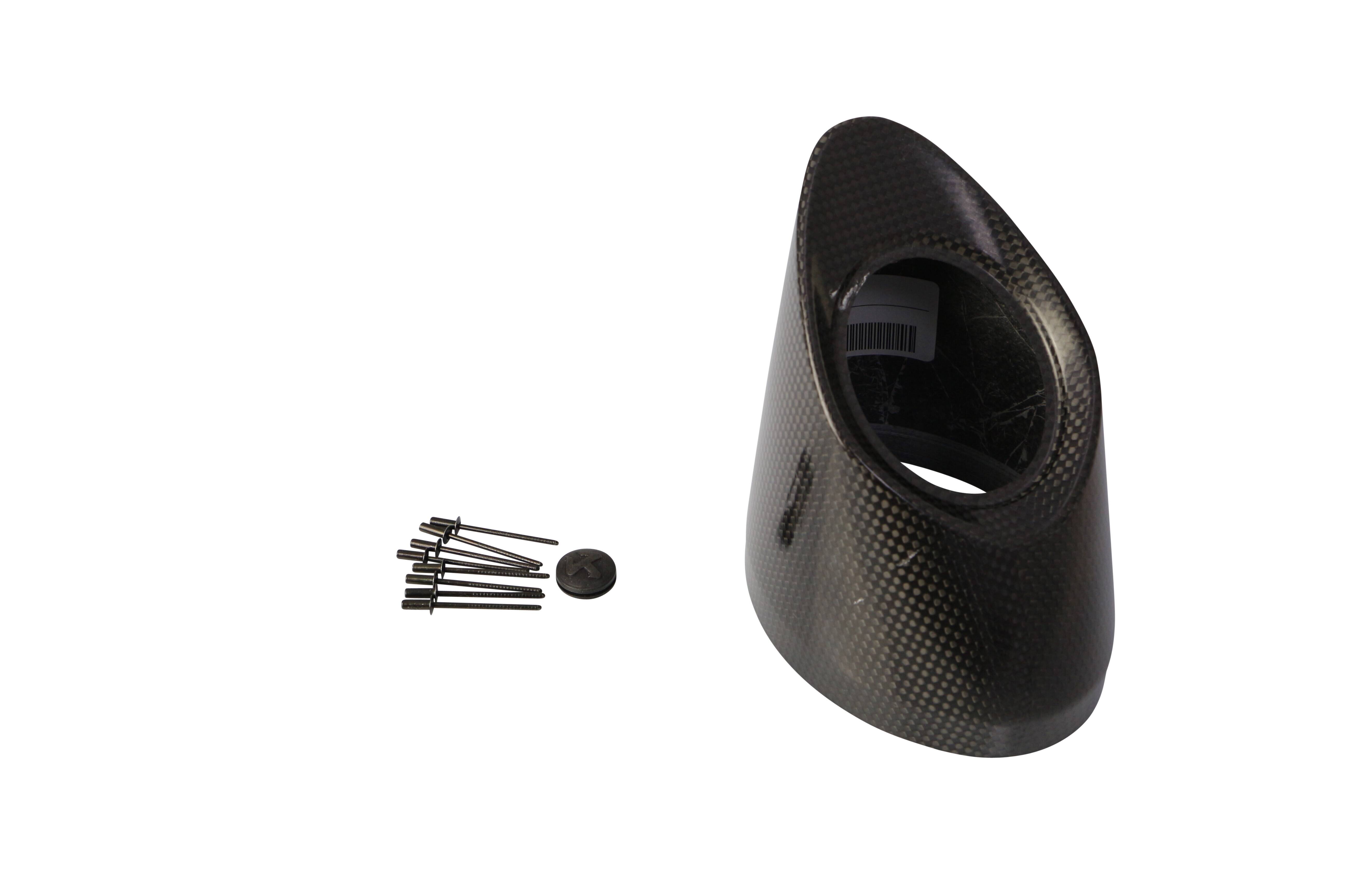 AKRAPOVIC vég sapka karbon fekete Motor kipufogó alkatrész 0