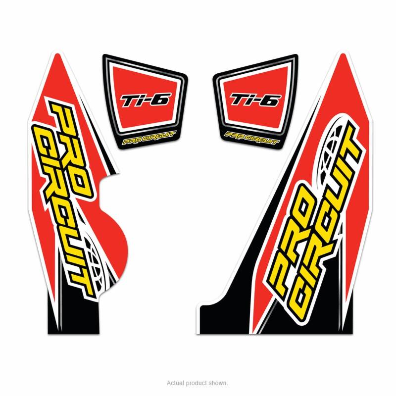 Pro circuit matrica logo matrica készlet TI-6 kettõs Motor kipufogó alkatrész 0