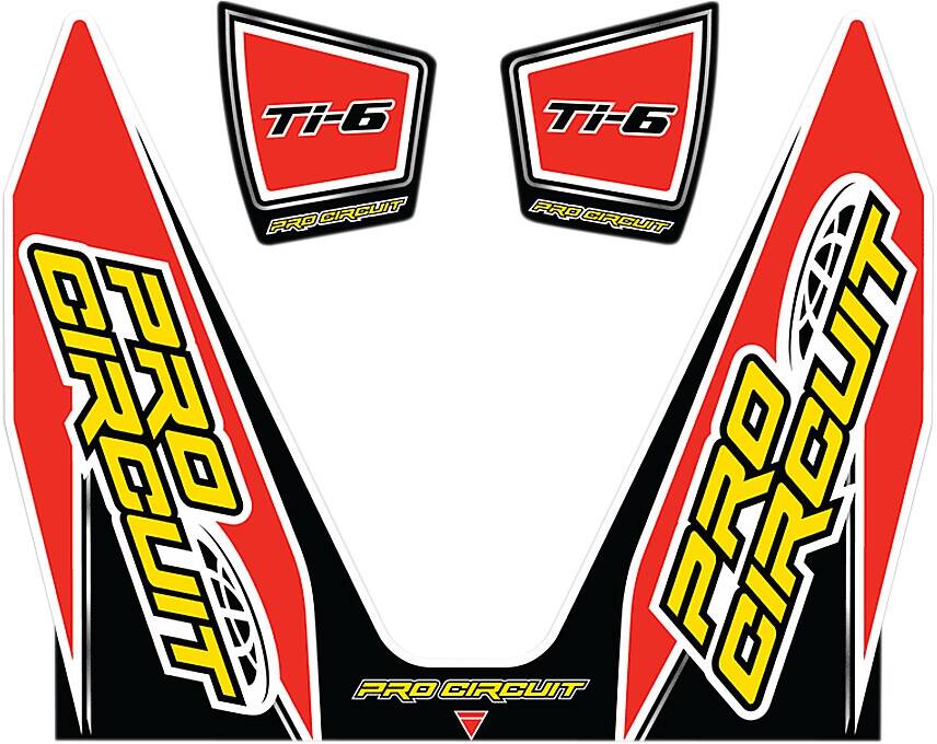 Pro circuit matrica logo matrica készlet TI-6 kettõs Motor kipufogó alkatrész 0