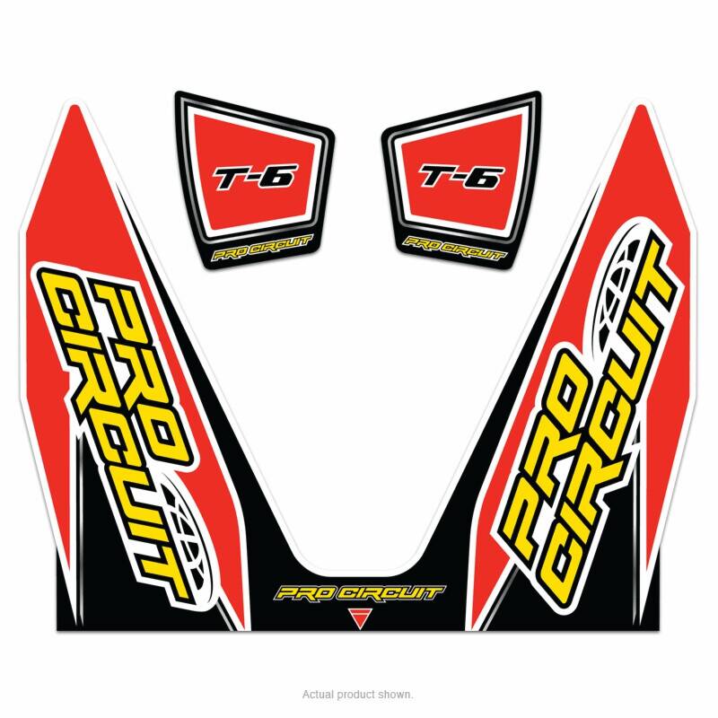 Pro circuit matrica logo matrica készlet T-6 Motor kipufogó alkatrész 0