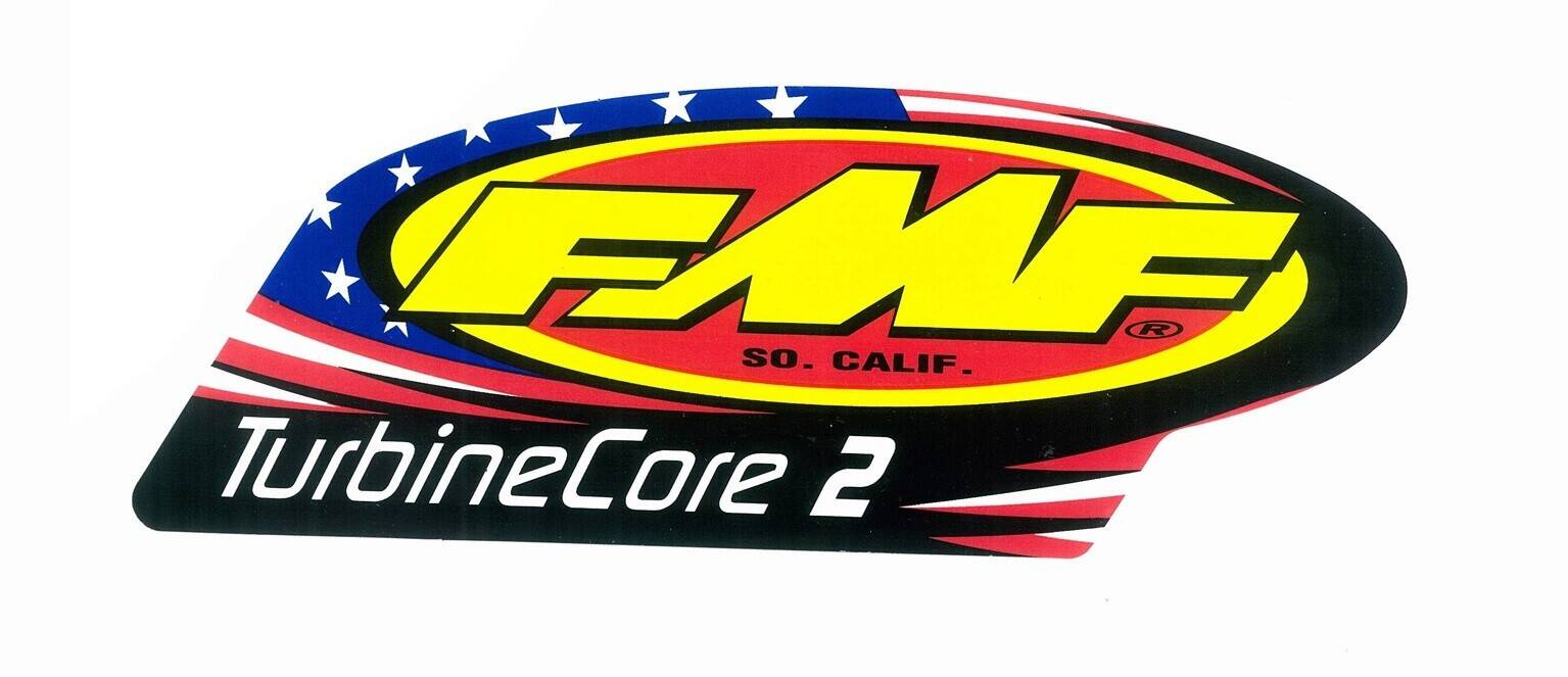 Fmf matrica logo TURBINE core 2 PATRIOTIC vinil Motor kipufogó alkatrész 0