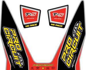 Pro circuit matrica logo matrica készlet T-5 Motor kipufogó alkatrész