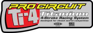 Pro circuit matrica logo matrica Ti-4 Motor kipufogó alkatrész