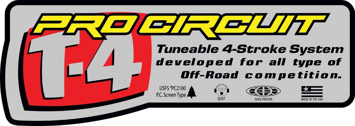 Pro circuit matrica logo matrica T-4 Motor kipufogó alkatrész 0