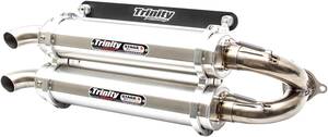 Trinity racing kettõs kipufogó SLIP-ON csiszolt Kipufogó
