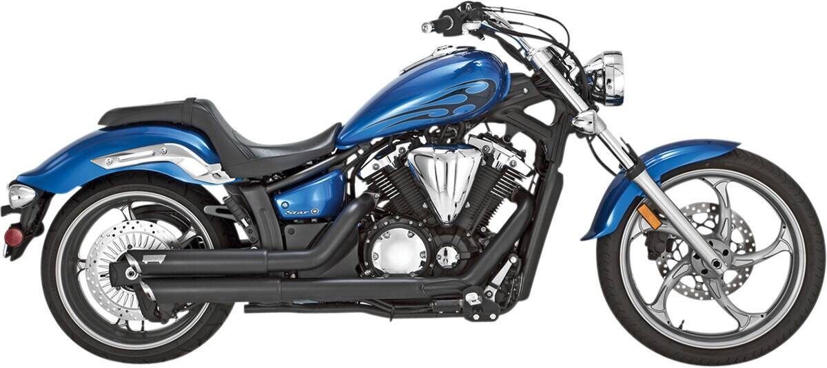 VANCE & HINES kipufogó rendszer Twin SLASH megtántorodott fekete Teljes kipufogórendszer 0