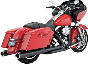 VANCE & HINES kipufogódob HI-OUTPUT fekete Kipufogó dob - Slip On