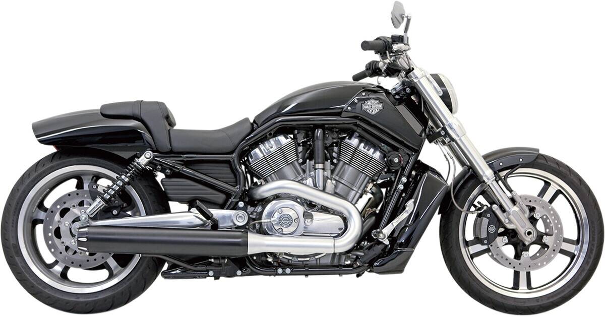 Bassani xhaust kipufogódob egyenes vágás fekete Kipufogó dob - Slip On 0