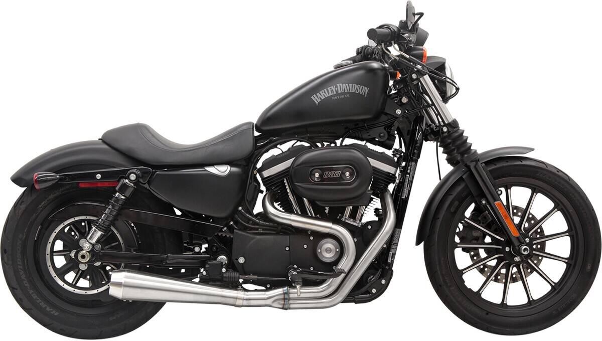 Bassani xhaust kipufogó utcai RAGE 3 rozsdamentes Sportster rendszer 2 a 1 kipufogódob Teljes kipufogórendszer 0