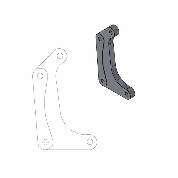 Moto-master 211039 Supermoto Racing Rotor Adapter tartó Féknyereg és tuning féknyereg kittek 0